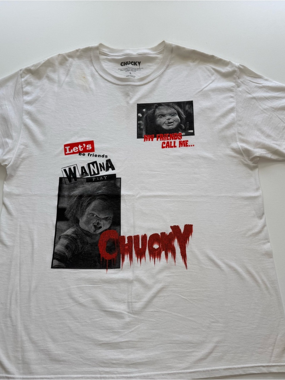 Chucky Graphic White Tee - Chucky Brand